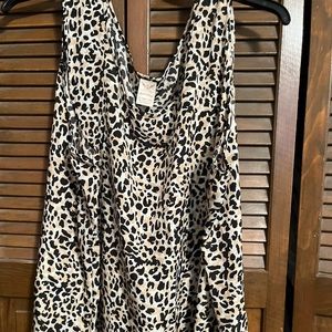 Womens animal print tank top